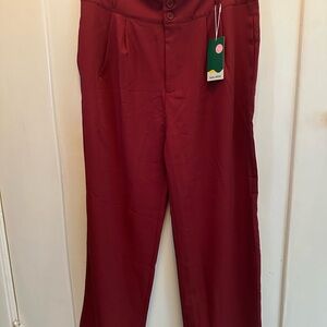 HALARA Men's Burgundy Chinos